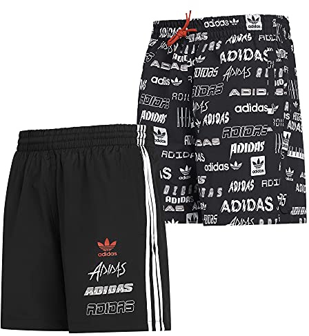 adidas Originals Mens Short Reversible Trefoil Woven Short Black GK9706 New (Small)