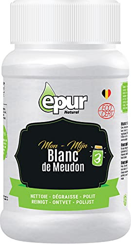 EPUR - Blanc de Meudon, Ecocert 100 % Naturel, Idéal pour nettoyer l'argenterie, Polit et fait briller, Dégraissant marbre et pierre naturelle, 480 g