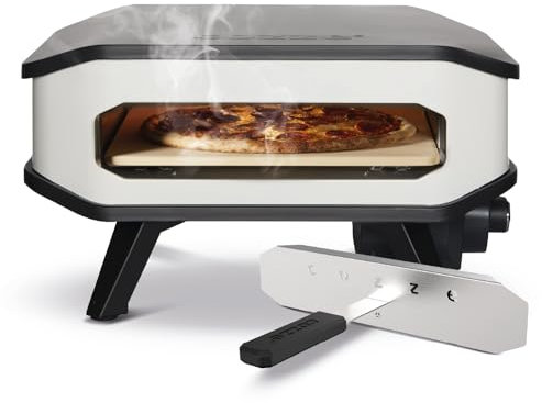 Four à pizza électrique 13 Cozze® avec pierre à pizza et porte avant 230 V/2 200 W, Black