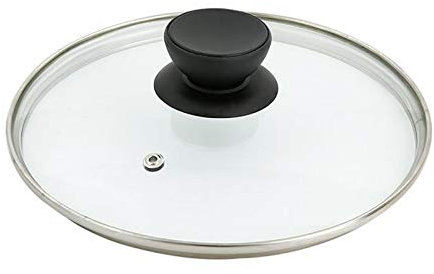 Pannlock Byte av pannlock Transparent glaskastrulllock för att passa alla sås- och stekersättningslock (23cm)