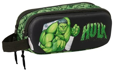 Safta Hulk 3d Double Pencil Case One Size