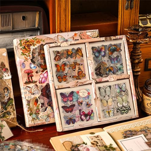 586 Pièces/100 Feuille Stickers Scrapbooking Autocollant - Sticker pour Scrapbooking, Journal, Album Rose