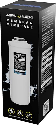 ARKA myAQUA 3800 Membran - Hochleistungsfähiger Filter, entfernt bis zu 99% aller Schadstoffe & Bakterien aus dem Wasser, essentiell für reines Osmosewasser