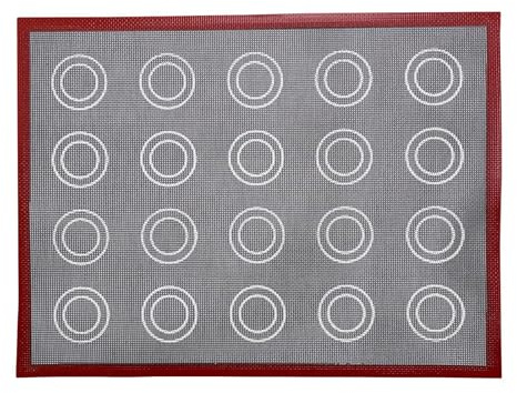 Tapis de cuisson en silicone pour macarons – Tapis de cuisson en forme de chou à la crème, tapis double face réutilisable et lavable | Tapis de cuisson antiadhésif pour biscuits