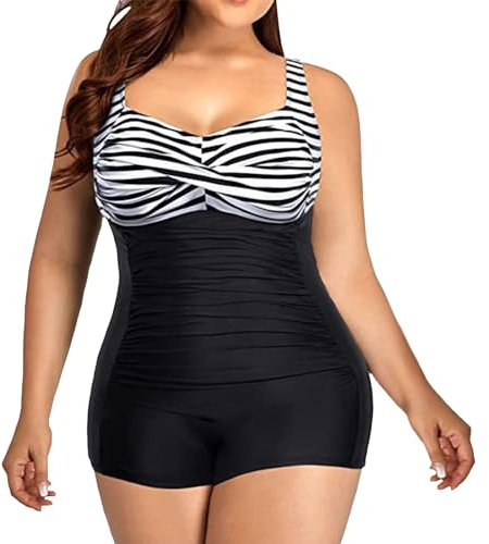 Traje De Baño Mujer Talla Grande Reductor Barriga Bañadores Piscina Natación Una Pieza Vientre Plano Bañador Reductores Secado Rápido Menstrual Traje De Baño Espalda Abierta Deportivo Swimwear 2025