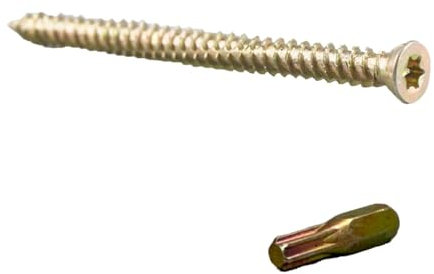 WK Electrical - Viti per calcestruzzo con punte Torx – Viti zincate a testa svasata per muratura per mattoni e calcestruzzo – non sono necessari tasselli – fissaggi resistenti – 7,5 mm – Confezione da