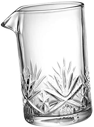 LAPYAPPE 1pezzi Bicchiere Per Miscelare Cocktail in Vetro Spesso Agitatore Da Bar Per Mescolare Bevande Per Tè Latte e Cocktail