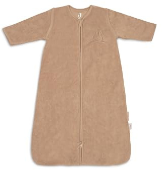 Jollein sovsäck baby – 110 cm – Biscuit – bomull – 2,5 till 3,5 TOG – avtagbara ärmar – Oeko-TEX certifierad – baby sovsäck – vintersovsäck – även för vår och höst