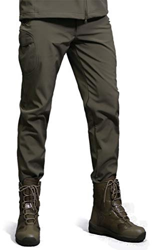Freiesoldaten Hombre Softshell Fleece Forrado Impermeable Excursionismo Esquiar Calentar Invierno Al Aire Libre Pantalones