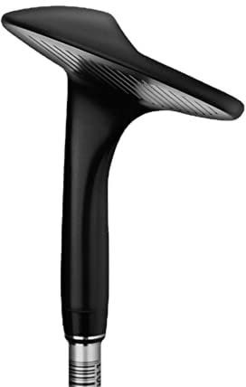 Yothfly Clubs de Golf pour Hommes Club de Golf droitier pôle de Sable fers en Acier Inoxydable Cales 72 degrés CNC Texture Club de Golf Wedge (Le Noir,72D)