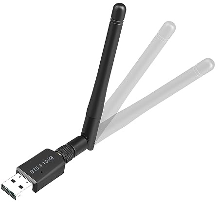 JeoPoom Adaptateur Bluetooth 5.3, Dongle Bluetooth pour PC, Bluetooth USB, Plug & Play pour Windows 10/11/8, pour PC, Souris, Clavier, Casques, Enceintes