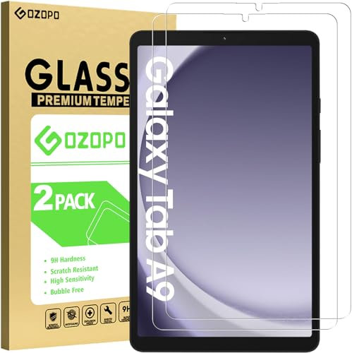 GOZOPO Screen Protectors for Samsung Galaxy Tab A11/ Tab A9 (8.7 inch), HD Clear Tempered Glass Film - 2 Pack