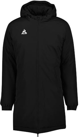 Le Coq Sportif - TRAINING Parka de banc Club N°1 m - Homme Hiver Chaude Longue Imperméable Doublée Rembourrée Polyamide Sport Travail - Taille M - Couleur Noir