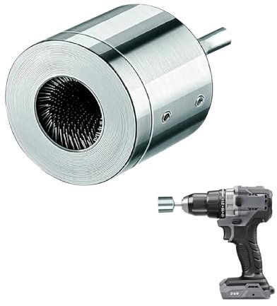 Suevut Metal Copper Pipe Cleaner, 15MM Copper Tube Cleaning Deburring Tool, Plumbing Brush Drill Bit