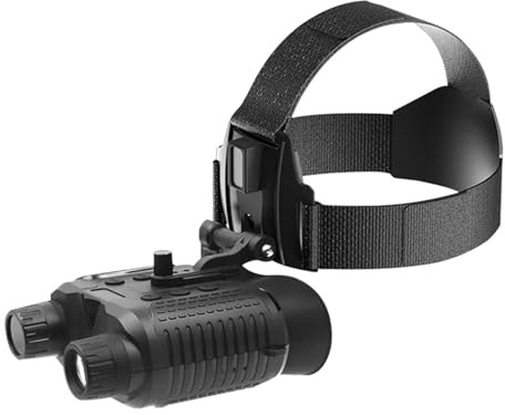 Visor Nocturno, NV8000 3D Gafas de visión Nocturna IR 1080p HD Infrarrojos NV Binocular Ojo Desnudo Digital 3D Ocular Montaje en la Cabeza Oscuridad(NV8160)