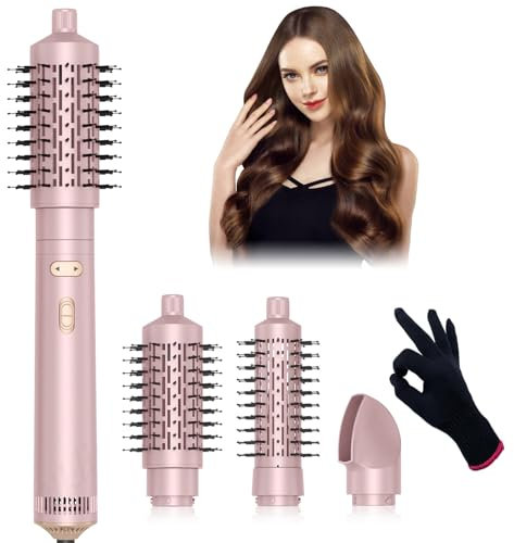 Spazzola Rotante 3 in 1 per Capelli - Air Styler con Aria Calda, Asciugacapelli e Lisciante, Spazzola Elettrica Professionale per Arricciare e Stirare Capelli, Ferro da Styling Multifunzione