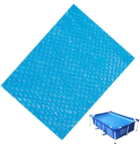 Pellicola solare per piscina, piscina, telo di copertura solare, rettangolare, per piscine sotterranee o fuori terra