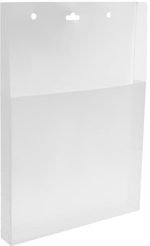 PRETYZOOM Organizador de Archivos de Pared Transparente 2 Piezas 24x33x3 Cm Porta Carpetas para Oficina y Hogar Bolsa Colgante de Almacenamiento para Documentos y Correo