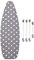 ZJBKX Extra Large Ironing Board Cover, 160x60cm, Gray Wave Point, With 4 Clips