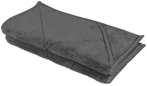 unico puro Soft-Touch Microfasertuch 18 x 18 cm anthrazit 2er Set, saugfähig bis zu 180ml, offene Faser, extrem weich, waschbar bei 60° C
