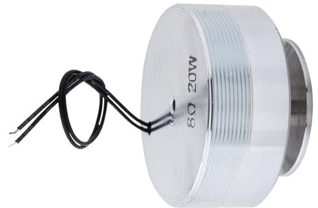 Akozon 1Pcs 50MM 2Inch Resonance Speaker with Strong Vibration and Bass, 8Ohm 20W Bone Conduction Technology, Internal Magnetic Type (8Ω 20W)