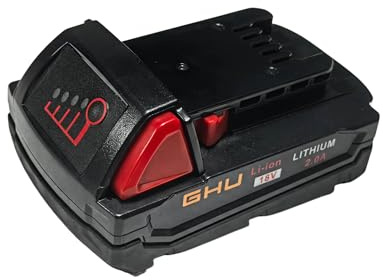 GHU - 18V 2.0A Akku Ersatzakku M18 Akku für Milwaukee Akku-Werkzeuge 18V 48-11-1852 48-11-1850 48-11-1840 48-11-20