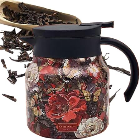 Brocca termica per bevande calde, isolata, brocca di caffè isolata da 800 ml, caffettiera calda, distributore di bevande con brocca di acqua calda di grande capacità per bevande CA