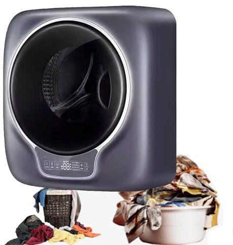 LSBHPPD Mini Lave-Linge Mural Machine à Laver Portable 3Kg sous-Vêtements Chaussettes Laveuse Charge Frontale avec 8 Modes,pour Appartement Hôtel Maison
