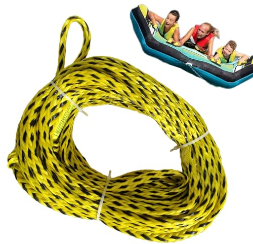 Cuerda de Arrastre Flotante – 10 Metros de Cuerda Deportiva Profesional Resistente, Duradera para Uso al Aire Libre | Multiusos para Nadar en la Playa en la Nieve, Wakeboard, Kayak, Snorkel