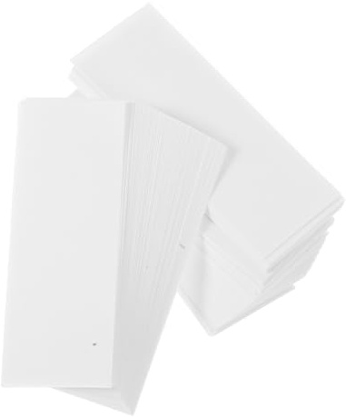 PACKOVE Papier Chromatographique Absorbant 200 Pcs, Bandes Rectangulaires en Coton Neutre pour Expériences Scientifiques, Séparation de Pigments, Laboratoire et Chromatographie Précise