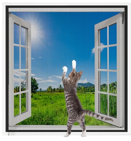 Personalizar Mosquitera para ventana, protección contra insectos, instalación adhesiva transpirable sin taladrar.para Ventanas de balcón, salón o terraza
