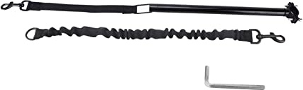 Hands Free Dog Leash, Bike Dog Leash with Hex Wrench, Black Thicken Traction Belt for Dog Training Running Cycling Exercising, Compatible with Most