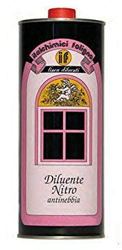 Italchimici – Dose Nitro-Verdünner Lösungsmittel für synthetische Lacke, zur Reinigung von Malerwerkzeug, Reiniger Malereipinsel, Maler (1 Liter)