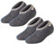 TippTexx 24 2 Paar Stiefelsocken (Kinder-31/32, Grau mit Wolle - 2 Paar)