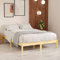 Mogou Massivholzbett, Bettrahmen, Bett, Badezimmer Möbel, Bed Frame, Modernes Bett, Bettgestell, Kiefer 160x200 cm