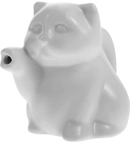 Angoily Milchkännchen Aus Keramik Servierkrug Kleiner Terrarium Porzellan Milchkanne Milchk?nnchen Kuhform Sahnekännchen Keramik Soßenkännchen Creamer Kaffee Obst Frühstück Weiß