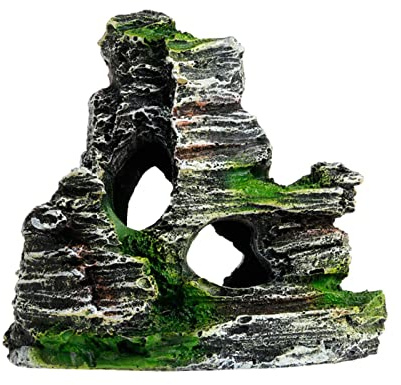 Bavokon Piedra Acuario, Acuario para peceras - Rocalla Paisaje Roca Cueva árbol Acuario Adornos pecera decoración