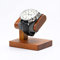 Papten Solid Wood Single Watch Display Stand for Men Jewelry Watch Showcase Stand Display (Grey)