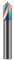 NEFLUM Fresa De Extremo De Chaflán HRC55 De 90°, Fresa De Biselado De Carburo, Broca Enrutadora En V, Máquinas Herramientas CNC De Metal De 3-12mm,10x10Dx75Lx90grados