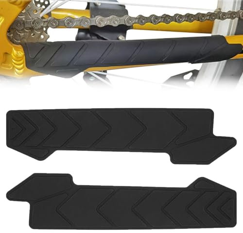 Issimober 2 Stück Fahrrad Kettenstrebenschutz, MTB Silikon Kettenstreben-Rahmenschutz für die meisten Fahrräder, Kettenschutz Sicherer Schutz vor Kratzer und Beschädigungen