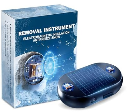 ZIDDAR Anticongelante electromagnético molecular para parabrisas de coche, para quitar nieve, vidrio, microondas, descongelación, instrumento antihielo