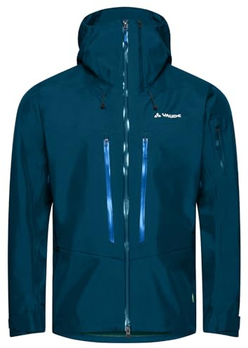 VAUDE Herren Hardshelljacke Monviso 3 Lagen Jacket, wasserdicht, windicht und extrem atmungsaktiv, baltic sea uni, L