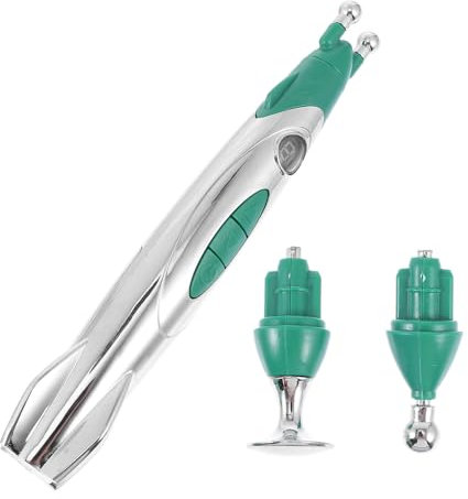 NOLITOY Pluma De Acupresión y Masajeador De Puntos Gatillo Eléctrico Multifuncional Para Terapias Eléctricas, Herramienta De Alivio Indoloro Para Pies, Cuello y Espalda, Uso Familiar y Personal