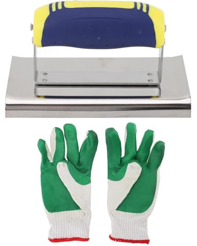 Acabado Profesional de Paneles de Yeso, Llana de Acero Inoxidable, Hojas de Acero Inoxidable, Portátil de Acabado Plano, Espátula, Hormigón de Hormigón con de Agarre Suave para