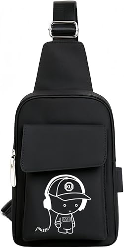 LEXICANMHS Brusttasche für Handy Smartphone Schlüssel,Brusttasche Joggen Für Kinder,Hüfttasche Handy für Junge und Mädchen,Reflektierendes Kinderlogo,Size:25 * 16 * 5 cm