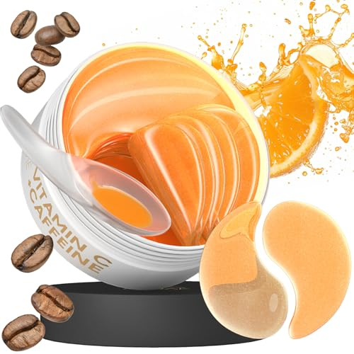 Vitamin C & koffein ögonkuddar – ögonringar 30 par för hydrering – badkar | Absorberas snabbt och är en trevlig presentidé för alla tillfällen