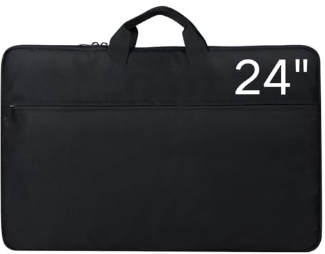 EVICIV 24 Inch Sleeve Case Built-in Soft Lining Padded Zipper, Durable Handle-Waterproof Protective Laptop Bag Compatible with Laptop/Portable Monitor/Notebook/Tablet for 18-24 Inch Accessory Storage