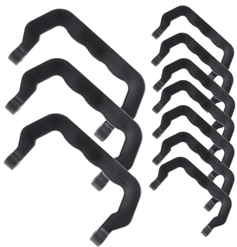 Beaupretty Ensemble de 10 Poignées de Transport en Plastique Noir pour Cage à Oiseaux et Animaux, Accessoires Détachables pour Caisse de Transport, Léger et Portable, pour Petits Animaux