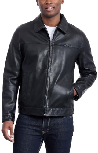 Tommy Hilfiger Adaptive Classic Faux Leather Jacket chamarra de imitación cuero Hombre