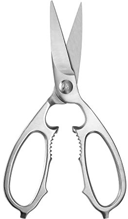 MITSUMOTO SAKARI Cesoie da Cucina Multiuso Giapponesi, Forbici da Cucina Pesanti in Acciaio Inossidabile da 21 cm, Cesoie da Pollame Professionali Lavabili in Lavastoviglie